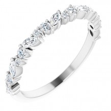 Platinum 3/8 CTW Diamond Anniversary Band