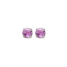 Gems One 14Kt White Gold Pink Sapphire (1/2 Ctw) Earring