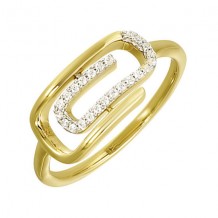 Gems One 10Kt Yellow Gold Diamond (1/10 Ctw) Ring