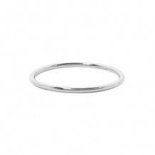 Carla 14k White Gold Plain Ring