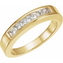 14K Yellow 1/2 CTW Diamond Anniversary Band