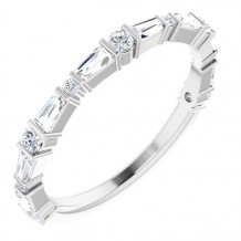 14K White 1/2 CTW Diamond Anniversary Band