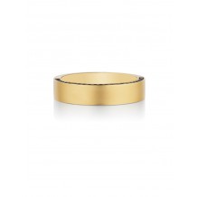 Henri Daussi 5mm Men's Wedding Band MB39-3 18k Gold Yellow 0.40 Ctw.
