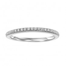 14k White Gold 1/8ct Diamond Wedding Band