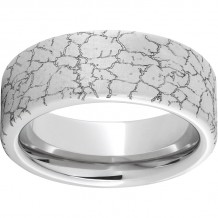 Serinium Pipe Cut Band with Tectonic Laser Engraving