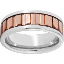 Serinium Pipe Cut Band with New Jersey Copper Inlay