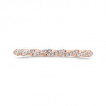 Shah Luxury 14K Rose Gold Diamond Wedding Band