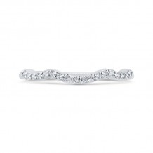 Shah Luxury 14K White Gold Diamond Wedding Band