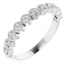 14K White 1/6 CTW Diamond Anniversary Band