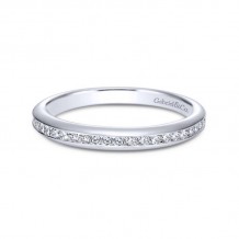 Gabriel & Co. 14k White Gold Contemporary Eternity Wedding Band