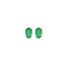 Gems One 14Kt White Gold Emerald (1/2 Ctw) Earring