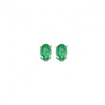 Gems One 14Kt White Gold Emerald (1/2 Ctw) Earring