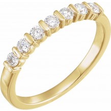 14K Yellow 1/3 CTW Diamond Anniversary Band