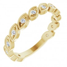 14K Yellow 1/6 CTW Diamond Anniversary Band