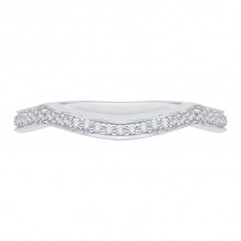 Shah Luxury Round Diamond Wedding Band In 14K White Gold