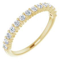 14K Yellow 3/8 CTW Diamond Anniversary Band