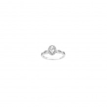 Platinum 0.25ct Diamond Halo Semi Mount Engagement Ring