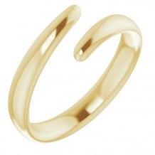 14K Yellow Bypass Ring