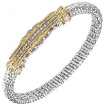 Alwand Vahan 6mm 14k Gold & Sterling Silver Diamond Bracelet