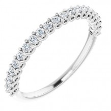 14K White 1/4 CTW Diamond Anniversary Band