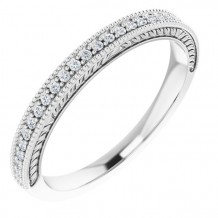 14K White 1/10 CTW Diamond Anniversary Band