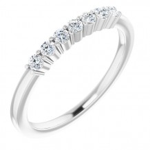 14K White 1/5 CTW Diamond Anniversary Band