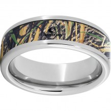 Serinium Pipe Cut Band with Mossy Oak Shadowgrass Inlay