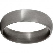 Titanium Domed Band with Satin Finish