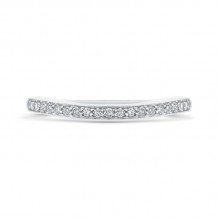 Shah Luxury 14K White Gold Round Diamond Half-Eternity Wedding Band