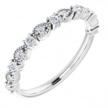 14K White 1/5 CTW Diamond Anniversary Band