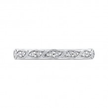 Shah Luxury Half-Eternity Wedding Band In Round Diamond 14K White Gold