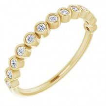 14K Yellow 1/5 CTW Diamond Anniversary Band