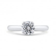 Shah Luxury 14K White Gold Diamond Engagement Ring (Semi-Mount)