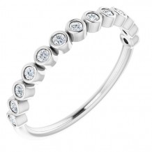 Platinum 1/6 CTW Diamond Anniversary Band