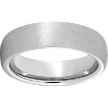 Serinium Domed Band with Stone Finish