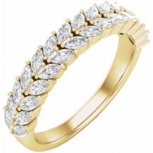 14K Yellow 7/8 CTW Diamond Anniversary Band