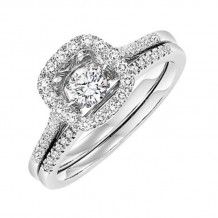 Gems One 14KT White Gold & Diamond Rhythm Of Love Fashion Ring   - 1/2 ctw