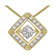 Gems One 14KT Yellow Gold & Diamond Rhythm Of Love Neckwear Pendant  - 3/4 ctw