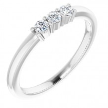 14K White 1/5 CTW Diamond Anniversary Band