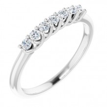 14K White 1/5 CTW Diamond Anniversary Band