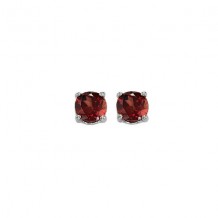 Gems One 14Kt White Gold Garnet (1/2 Ctw) Earring