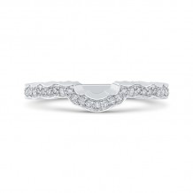 Shah Luxury Round Diamond Wedding Band In 14K White Gold