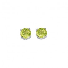 Gems One 14Kt White Gold Peridot (1 Ctw) Earring