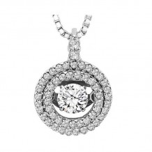 Gems One 14KT White Gold & Diamonds Stunning Neckwear Pendant - 1 ctw