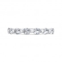 Shah Luxury 14K White Gold Diamond Contour Band