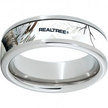 Serinium Pipe Cut Band with Realtree AP Snow Inlay