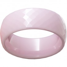 Pink Diamond CeramicDomed Faceted Ring