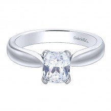 Gabriel & Co 14K White Gold Jamie Solitaire Diamond Engagement Ring