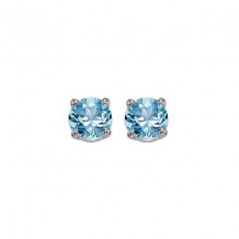 Gems One 14Kt White Gold Blue Topaz (1 Ctw) Earring