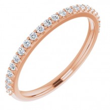 14K Rose 1/5 CTW Diamond Anniversary Band